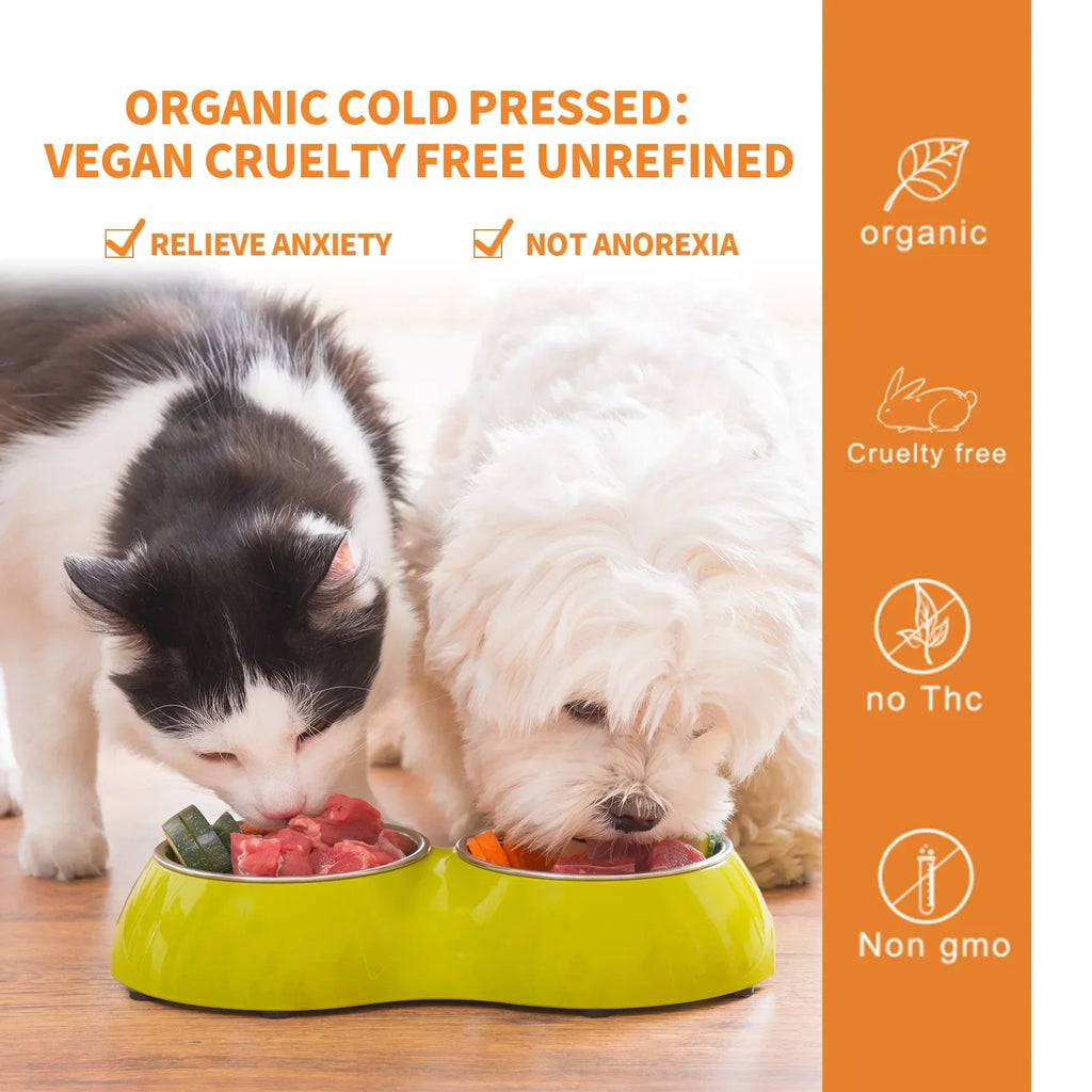 Natural Organic Calming Drops for Dogs & Cats - Pet Anxiety Relief Blend